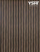 2 Grid Oak Brown Vinyl Cladding Panels 94.5’’ X 4.8’’ Grid Shiplap Wall Paneling - Vwc_S055