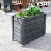 40X32X20 Dark Grey Raised Garden Bed Wood Planter Box