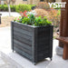 40X32X20 Dark Grey Raised Garden Bed Wood Planter Box