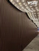 Dark Brown Oak Slat Wood Wall Panels