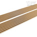 7 Grid Light Oak Slat Wood Wall Panels - 106’’ Long X 5 3/4’’ Width Home & Garden