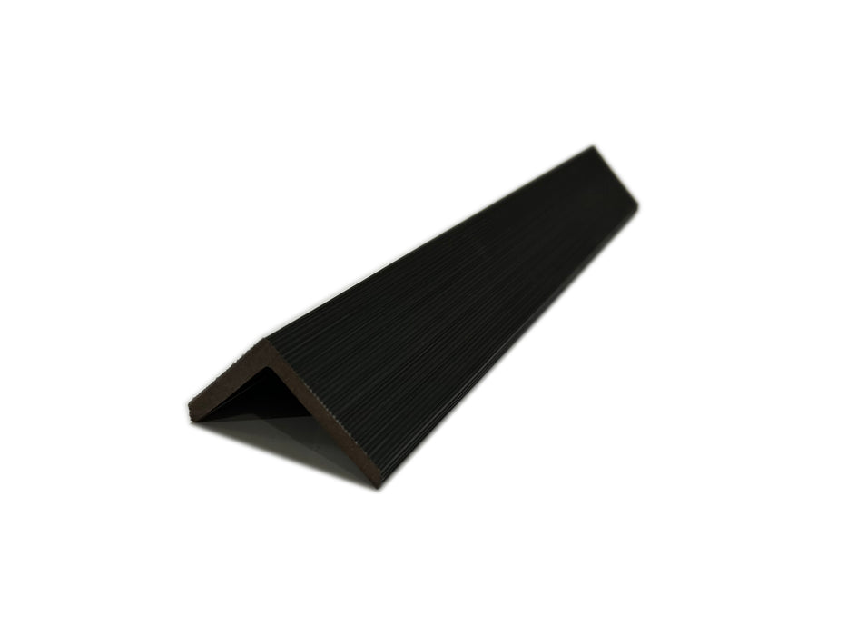 Black Slat Exterior 90 degree Trim - Exterior Composite Siding