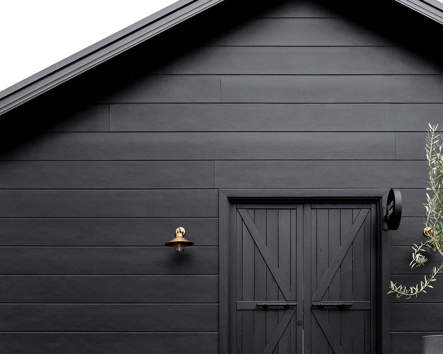 Black Exterior Shiplap Siding Boards, Outdoor Wall Panel Cladding