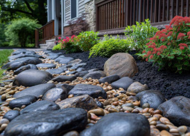 Grade A Mixed Polished River Pebbles 0.27 cu. ft. 0.25 in. to 0.5 in. 20 lbs