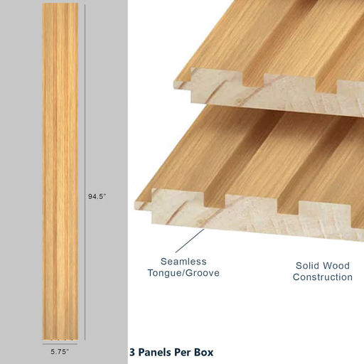 Light Oak Slat Wood Wall Panels