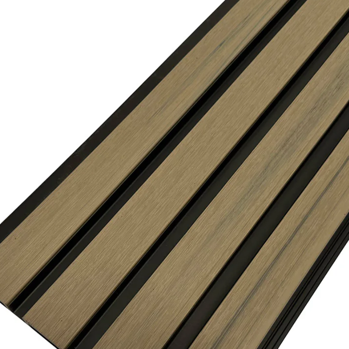 Pale Oak & Black Teak Outdoor Cladding Panels - European Siding Board