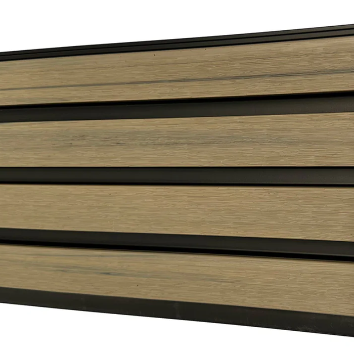 Pale Oak & Black Teak Outdoor Cladding Panels - European Siding Board