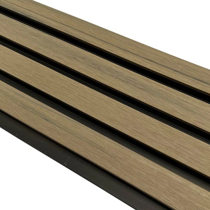 Pale Oak & Black Teak Outdoor Cladding Panels - European Siding Board