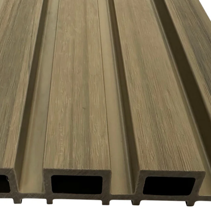 Pale Oak Teak Outdoor Cladding Panels - European Siding Board