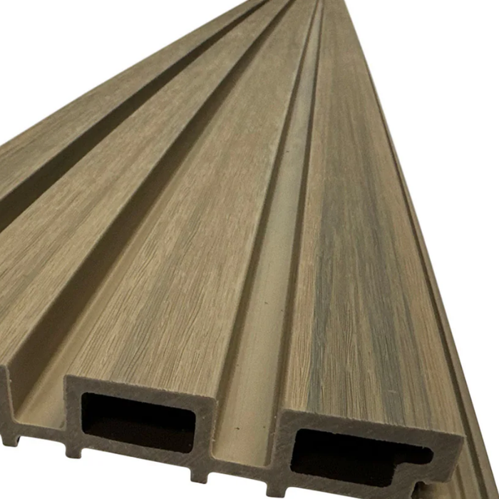 Pale Oak Teak Outdoor Cladding Panels - European Siding Board