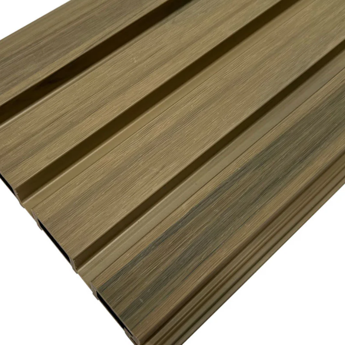 Pale Oak Teak Outdoor Cladding Panels - European Siding Board