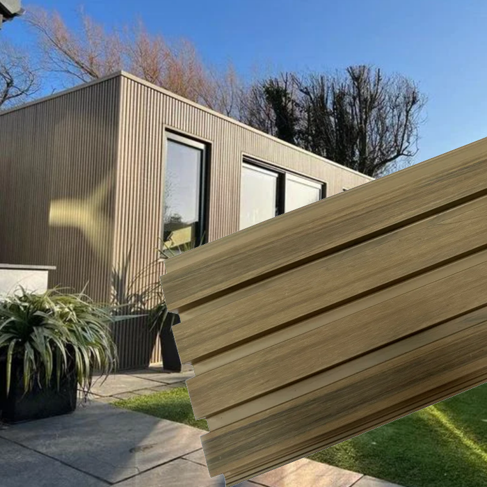 Pale Oak Teak Outdoor Cladding Panels - European Siding Board