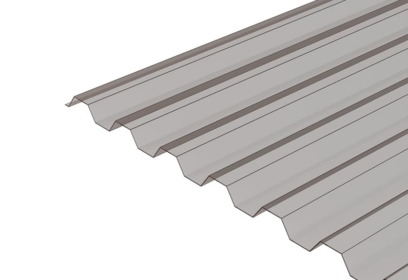 Clear Corrugated Polycarbonate Roofing Panels (Set of 10) - 72" L x 21" W, Weatherproof & Rainproof for Outdoor DIY Projects
