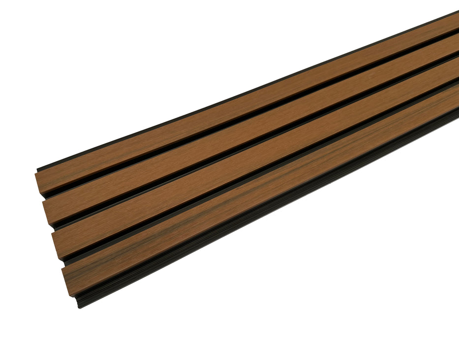 Teak A1 & Black Outdoor Cladding Panels - European Siding Board