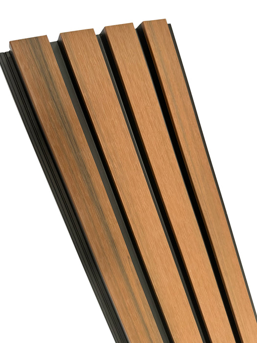 Teak A1 & Black Outdoor Cladding Panels - European Siding Board