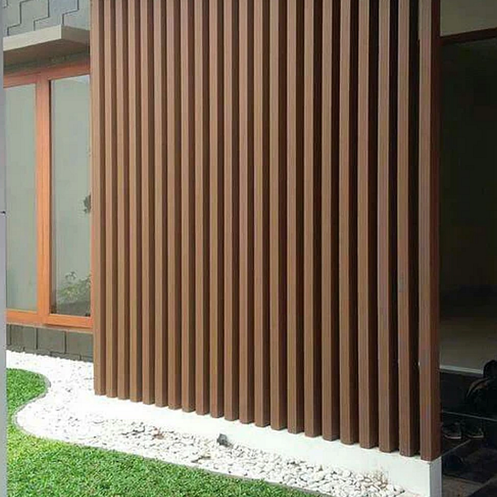 Teak Composite Wood Slat Room Dividers for Indoors and Outdoors