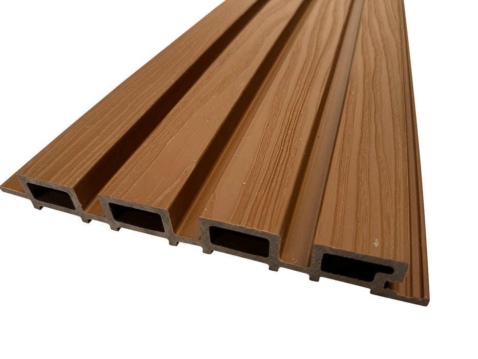 Textured Teak Outdoor Cladding Panels - European Siding Board