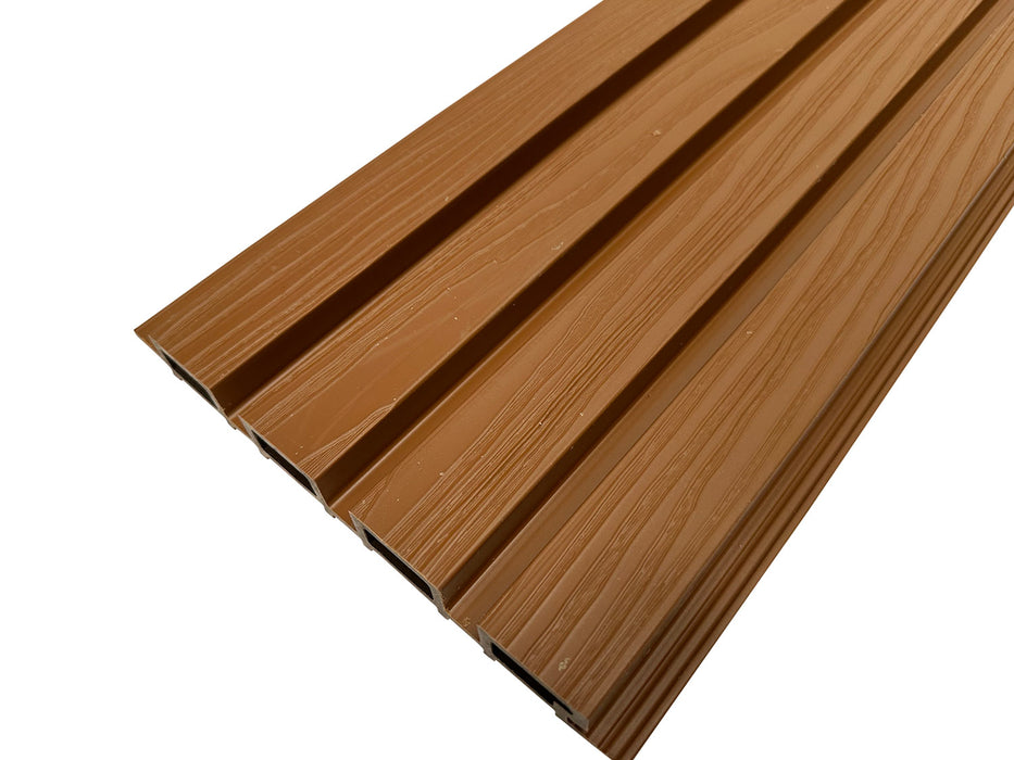 Textured Teak Outdoor Cladding Panels - European Siding Board