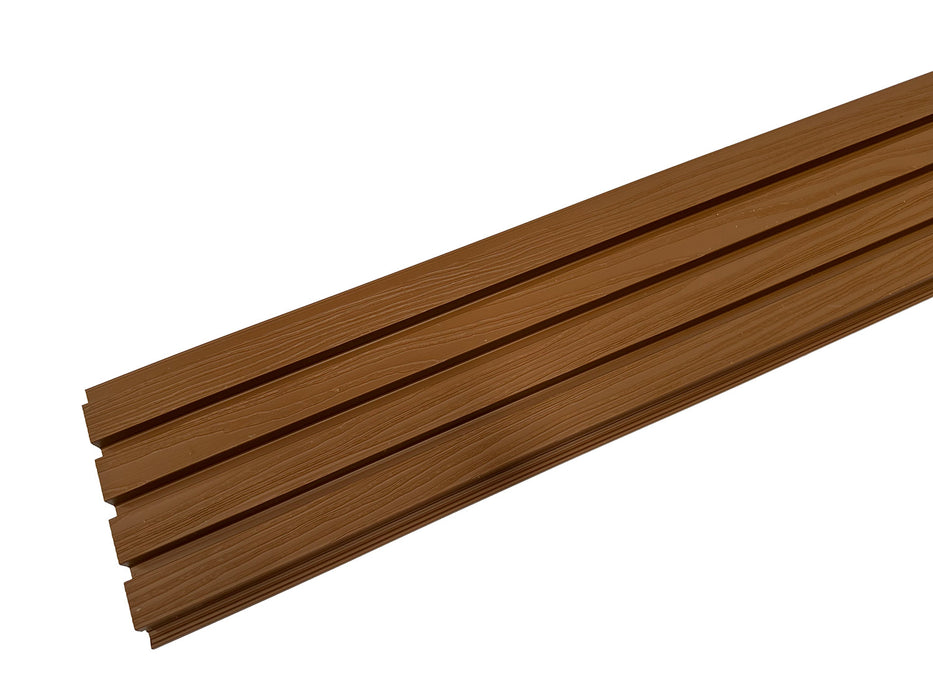 Textured Teak Outdoor Cladding Panels - European Siding Board