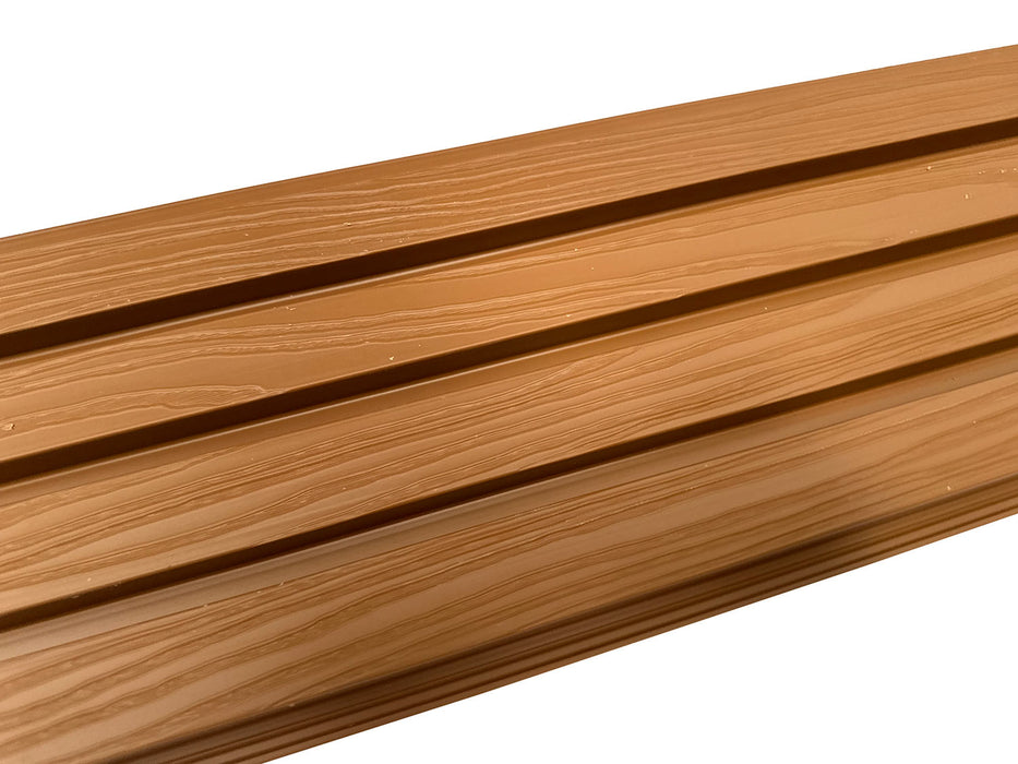 Textured Teak Outdoor Cladding Panels - European Siding Board