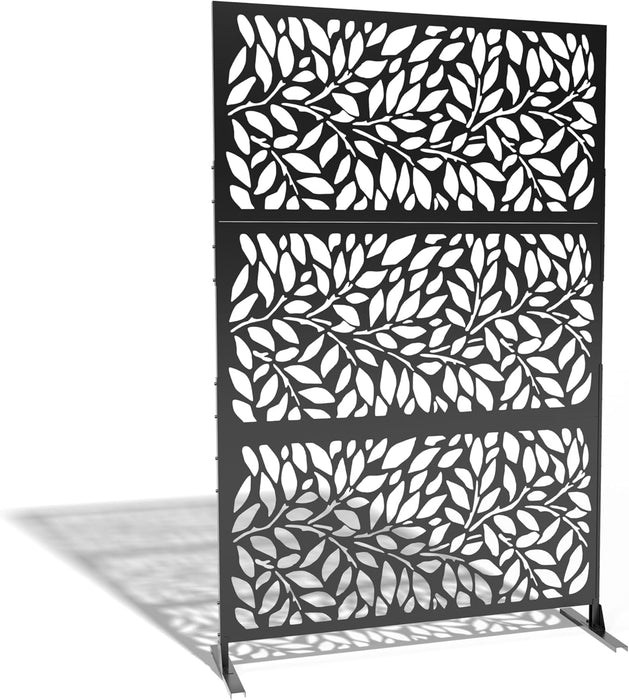 Tree Leaves Laser Cut Metal Privacy Combo  76"x48"/set