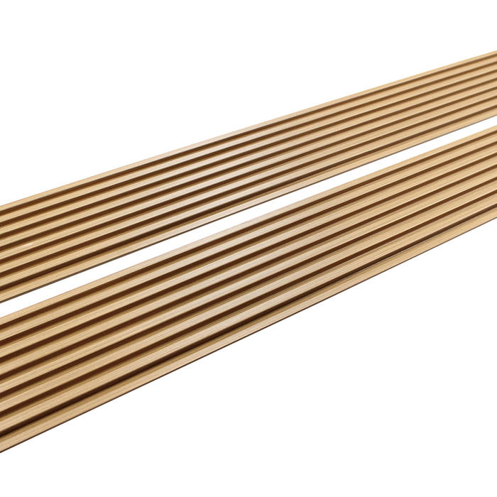 7 Grid Light Oak Slat Wood Wall Panels - 106" Long x 5 3/4" Width