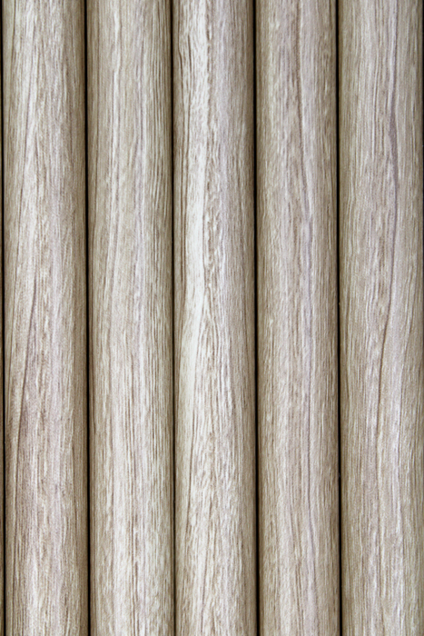 Walnut Flexible 3D Fluted Semi-Circle Shiplap Wood Wall Panel