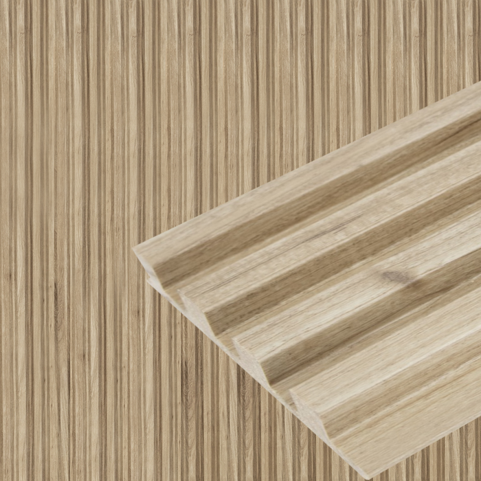 Walnut Slat Wood Wall Panels - (94" Long) x (5 3/4" Width)