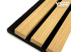 Acoustic Soundproof Wall Panels - 3D Slat Wood Order Your Sample Light Cold Oak Panel