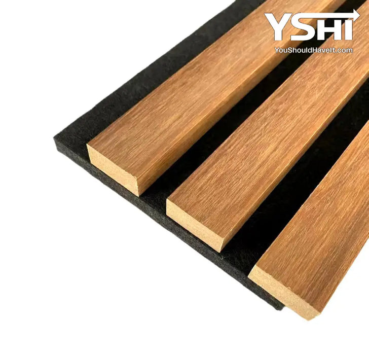 Acoustic Soundproof Wall Panels - 3D Slat Wood Order Your Sample Light Maple Panel