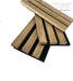 Acoustic Soundproof Wall Panels - 3D Slat Wood Order Your Sample Walnut Panel