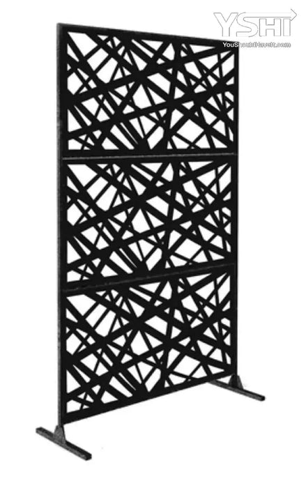 Algebra Strike Free Standing Laser Cut Metal Privacy Combo 76’’X48’’/Set Home & Garden