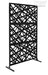 Algebra Strike Free Standing Laser Cut Metal Privacy Combo 76’’X48’’/Set Home & Garden