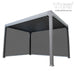 Aluminum Pergola Gazebo With Electric Motorized Adjustable Screens And Sun Shade Privacy Screen