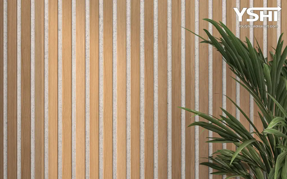 American Oak Acoustic Wall Panels White Backing | 106 X 12 - 2 Pieces Per Box