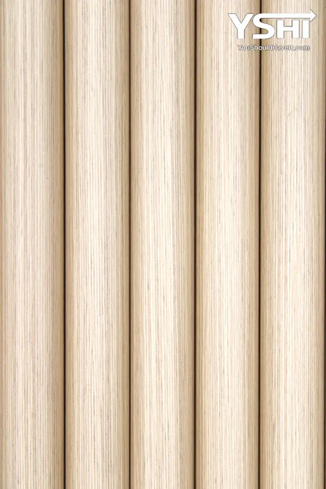 American Oak Flexible 3D Fluted Semi-Circle Shiplap Wood Wall Panel