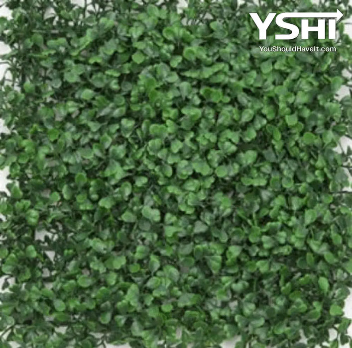 Dark Green Artificial Hedge Wall Panels Faux Privacy Fence Ivy