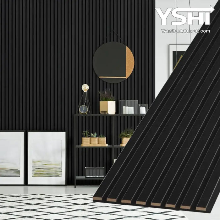 Black Acoustic Wall Panel For Soundproofing Rooms - (94’’ Long & 106’’ Long)