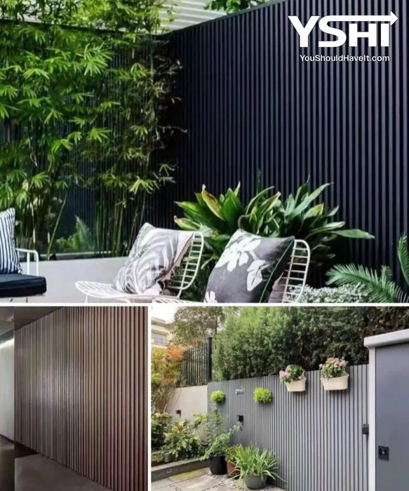 Black Outdoor Wall Panels