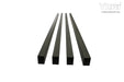 Black Exterior Slat Wall Privacy Fence Kit