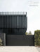 Black Exterior Slat Wall Privacy Fence Kit