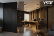 Black Wall Partition, Wood Room Dividers