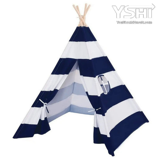 Blue Indian Teepee Play Tent Children Playhouse For Indoor Outdoors