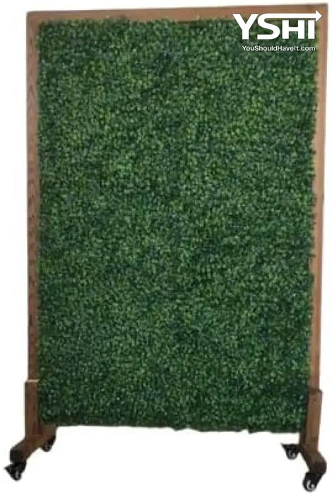 Artificial Hedge Wall Divider With Wheels