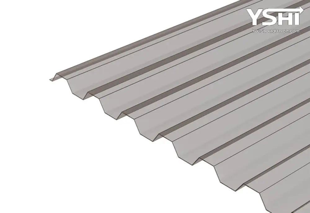 Clear Corrugated Polycarbonate Roofing Panels (Set Of 10) - 72’’ L X 21’’ W Weatherproof &