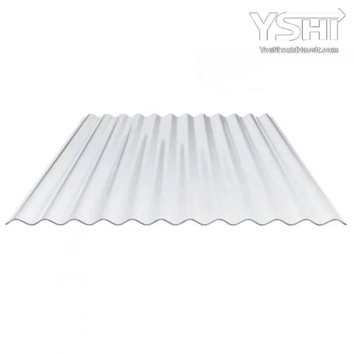 Clear Curved Polycarbonate Roofing Panels (Set Of 10) - 21’’ W X 72’’ L Rainproof