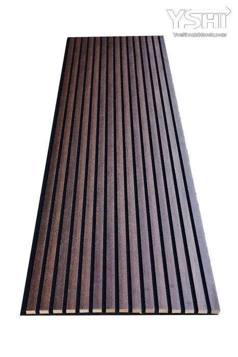 Slat wood acoustic wall panels