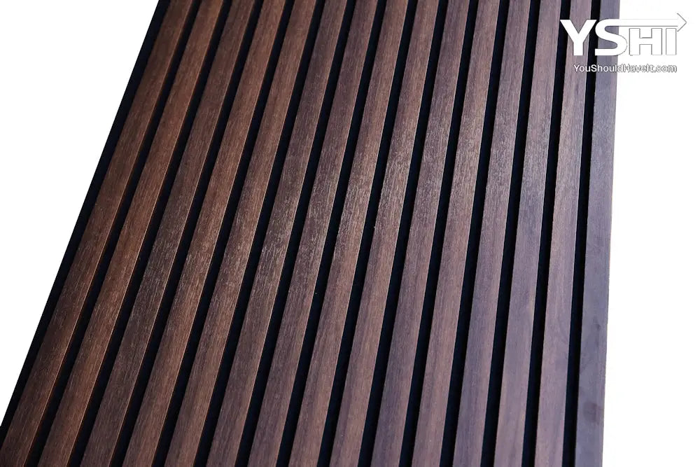 Slat wood acoustic wall panels