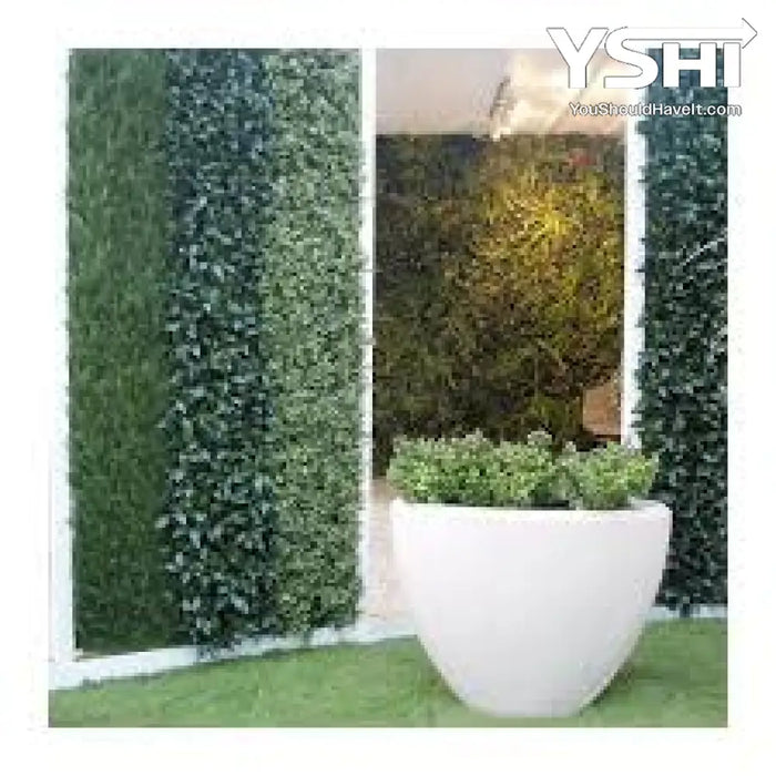 Dark Green Artificial Boxwood Hedge Panels