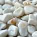 Grade A White Polished River Pebbles 0.40 Cu. Ft. 1 In. To 3 30 Lbs